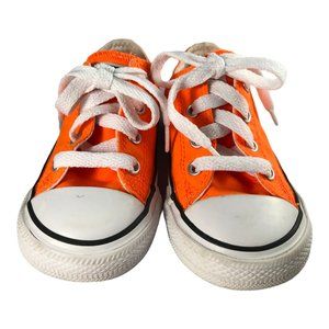 Converse Chuck Taylor All-Star Neon Orange Sneakers Kids Size US 7 Lace-Up